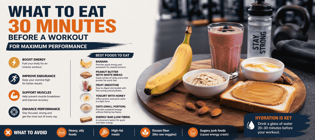 What to Eat 30 Minutes Before a Workout for Maximum Performance