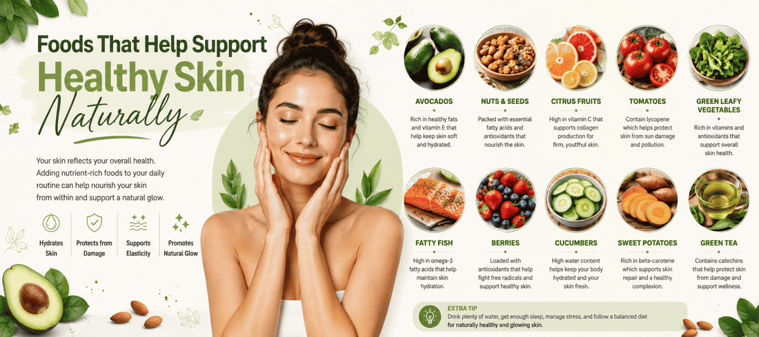 Foods That Help Support Healthy Skin Naturally