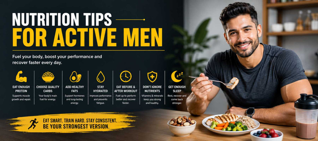Nutrition Tips for Active Men: Fuel Your Body for Energy, Strength, and Recovery