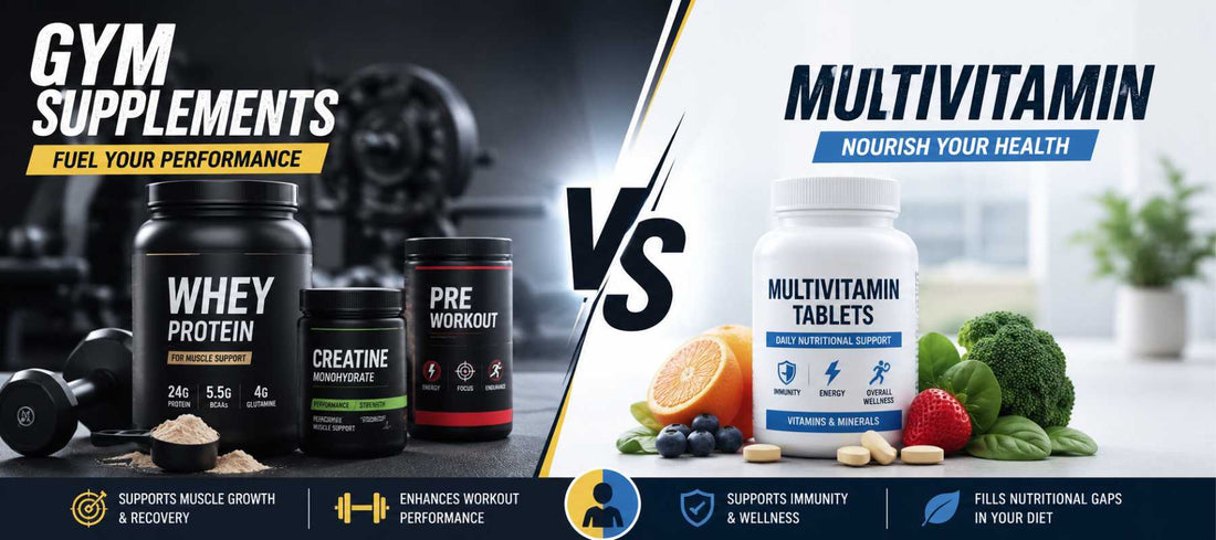 Gym Supplements vs. Multivitamins: What Does Your Body Really Need?