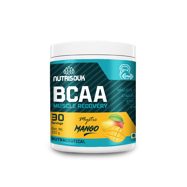 BCAA Powder 2:1:1, Branched Chain Amino Acids, BCAAs, 30 Servings, 210 g