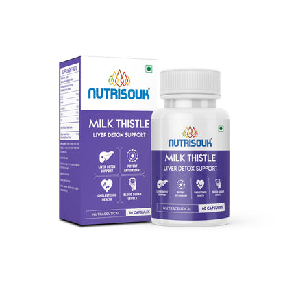 Milk Thistle (80% Silymarin) 500mg, 60 Capsules | Supports Liver Health, Antioxidant