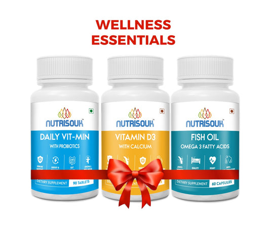 Wellness Essentials 210 Caps with Fish Oil, Vitamin D-Calcium, Multivitamin