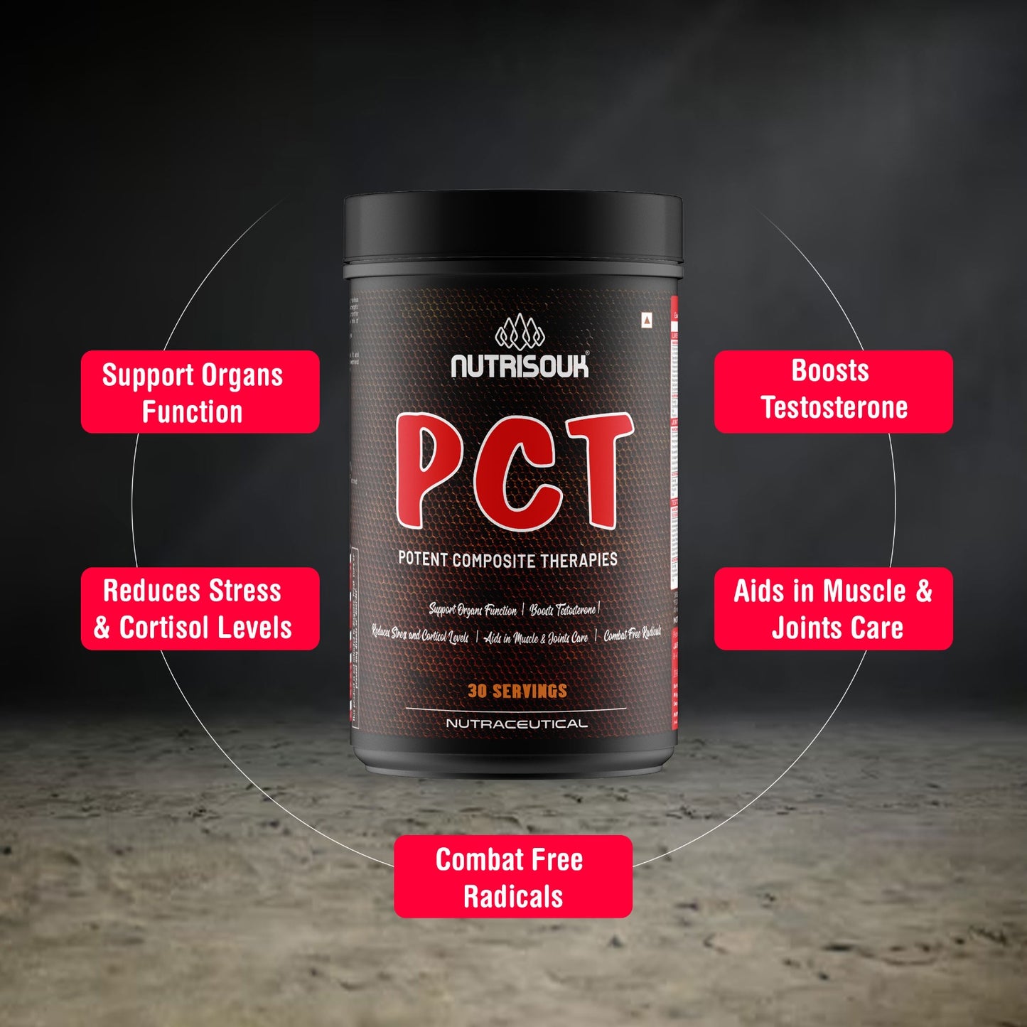 PCT (Potent Composite Therapies) Multi-stack compositions for Overall Health, 30 Pouches