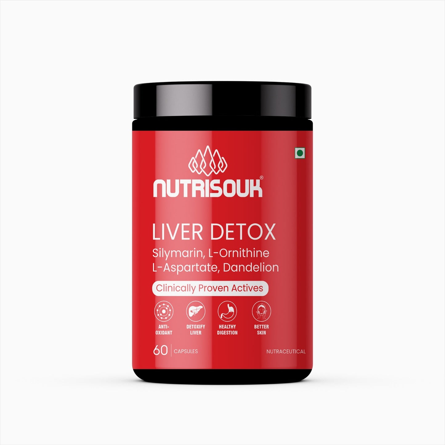 Liver Detox, 60 Tablets | Supports Liver Health, Skin Health, Act as Antioxidant