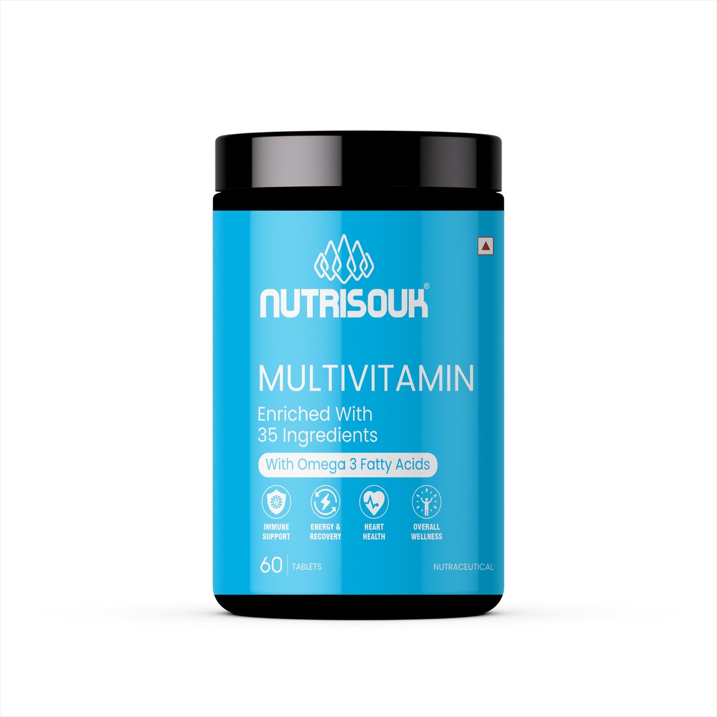 Multivitamin 60 Tablets with Omega 3 Fatty Acids | For Energy, Heart Health