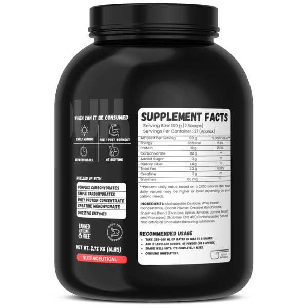 Xtreme Gainz Dietary Supplement | High-Calorie Gainer