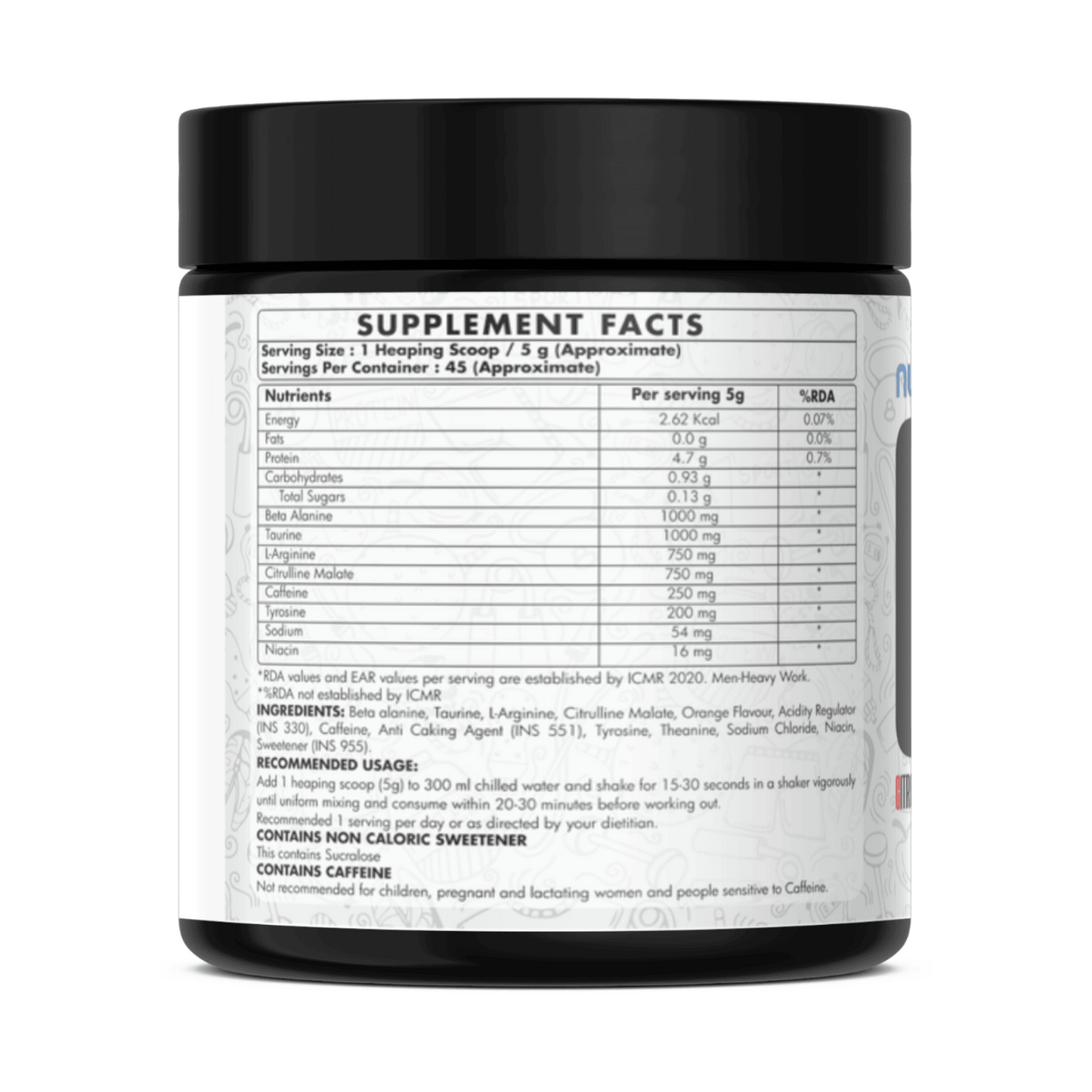 Cactus Pre-workout, 225 g - 45 Servings