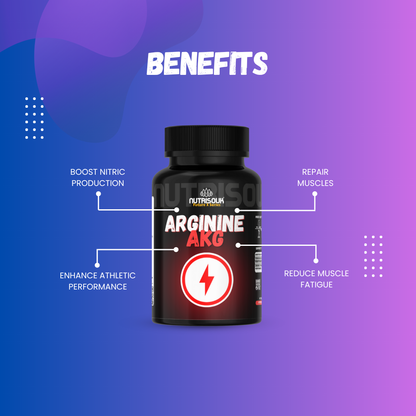 Arginine AKG – Nitric Oxide & Performance Support | Muscle Pump, Endurance & Recovery