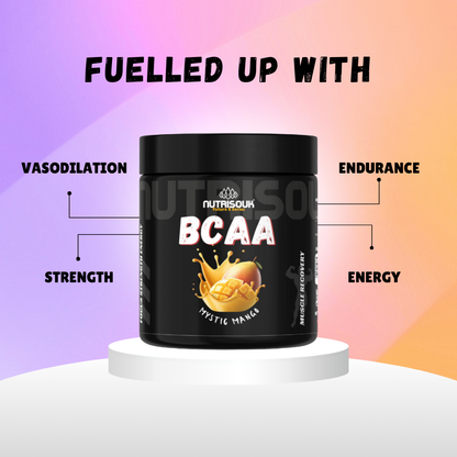 BCAA Powder 2:1:1, Branched Chain Amino Acids, BCAAs, 30 Servings, 210 g