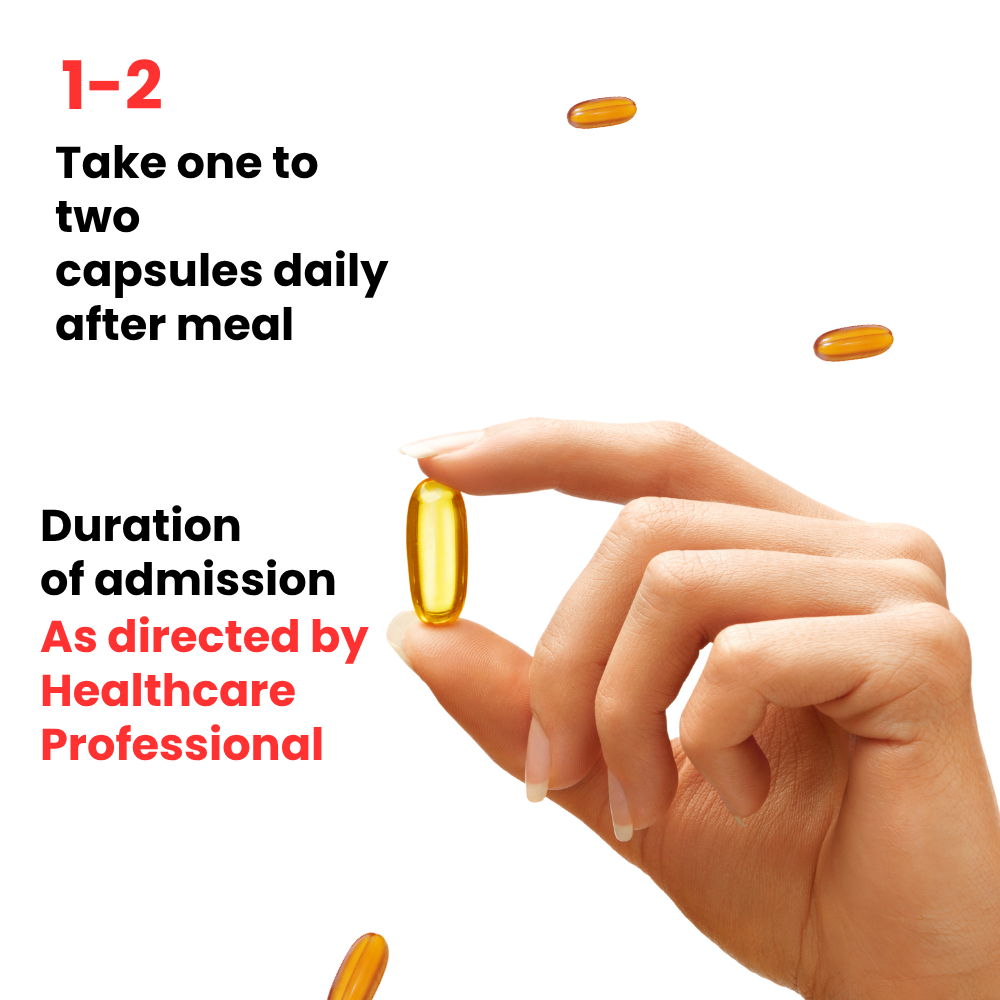 Fish Oil 60 Capsules, Omega 3 Fatty Acids