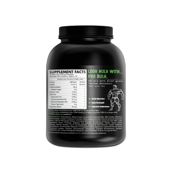 Pro Bulk Gainer 3kg (6.6 LBS) 30 Servings