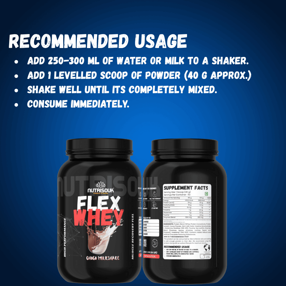 Flex Whey – Muscle Recovery & Lean Muscle Growth | Whey Protein Powder