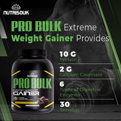 Pro Bulk Gainer 3kg (6.6 LBS) 30 Servings