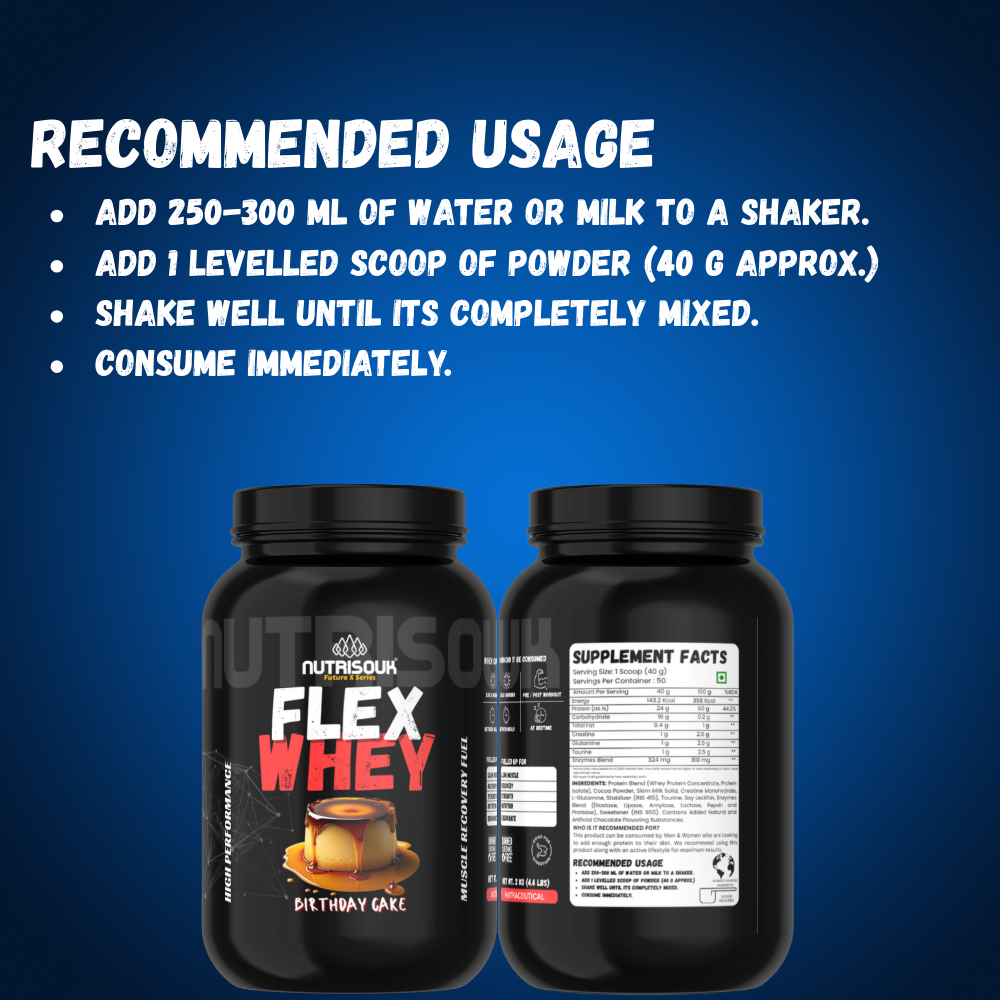 Flex Whey – Muscle Recovery & Lean Muscle Growth | Whey Protein Powder