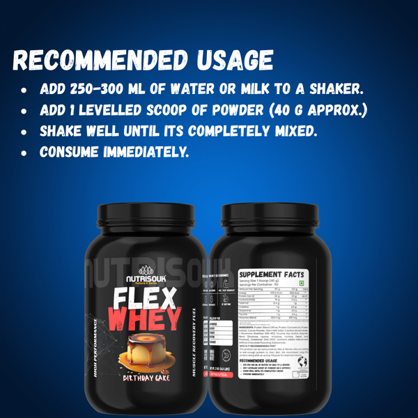 Flex Whey – Muscle Recovery & Lean Muscle Growth | Whey Protein Powder