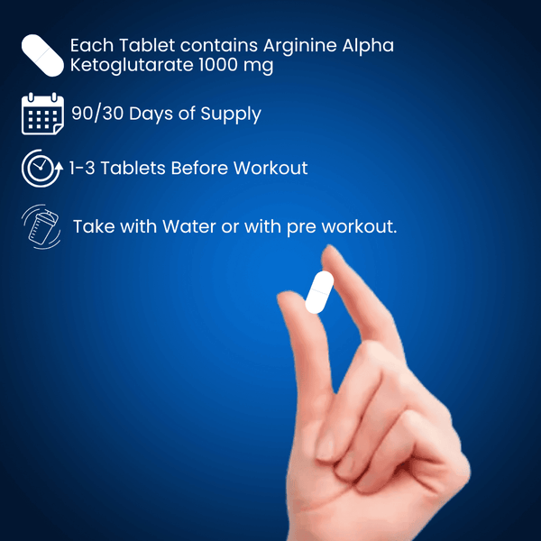 Arginine AKG – Nitric Oxide & Performance Support | Muscle Pump, Endurance & Recovery