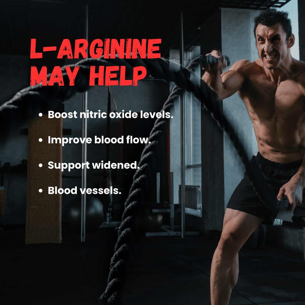 L-Arginine Powder, Pre-workout | Nitric Oxide Booster, Improves Blood Circulation