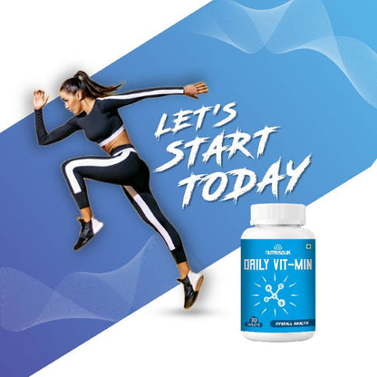 Daily VIT-MIN 30 Tablets, With Ginseng and Probiotics | Supports Energy and Gut