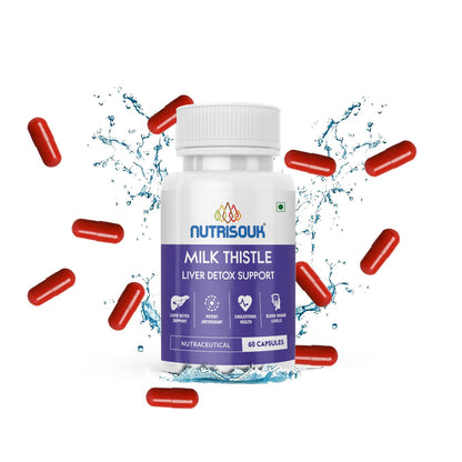 Milk Thistle (80% Silymarin) 500mg, 60 Capsules | Supports Liver Health, Antioxidant