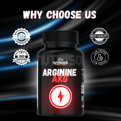 Arginine AKG – Nitric Oxide & Performance Support | Muscle Pump, Endurance & Recovery