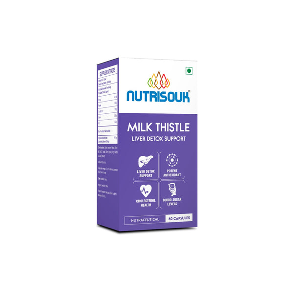 Milk Thistle (80% Silymarin) 500mg, 60 Capsules | Supports Liver Health, Antioxidant