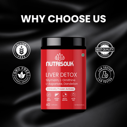 Liver Detox, 60 Tablets | Supports Liver Health, Skin Health, Act as Antioxidant