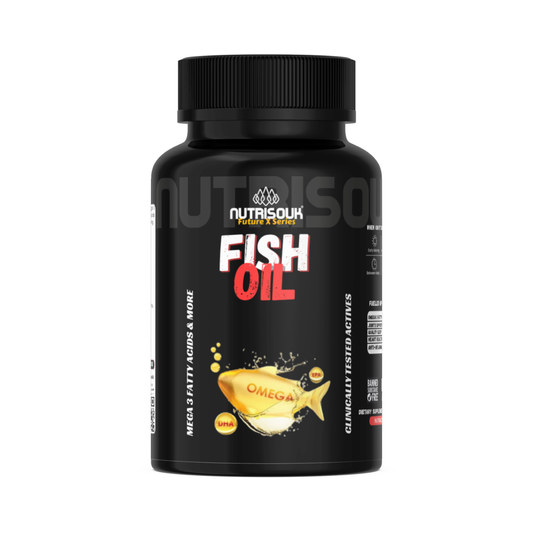 Fish Oil 60 Capsules, Omega 3 Fatty Acids