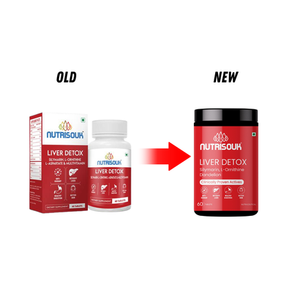 Liver Detox, 60 Tablets | Supports Liver Health, Skin Health, Act as Antioxidant