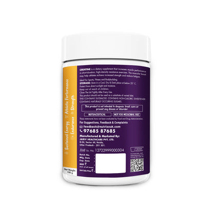 Creatine Flavoured Powder 100g | Strength, Energy & Performance Support