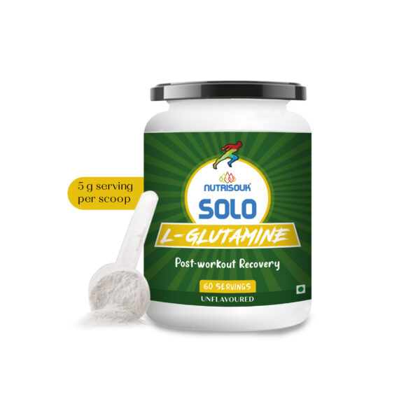 L- Glutamine, Support Muscle growth & recovery, 60 Servings (Unflavoured, 300 g)